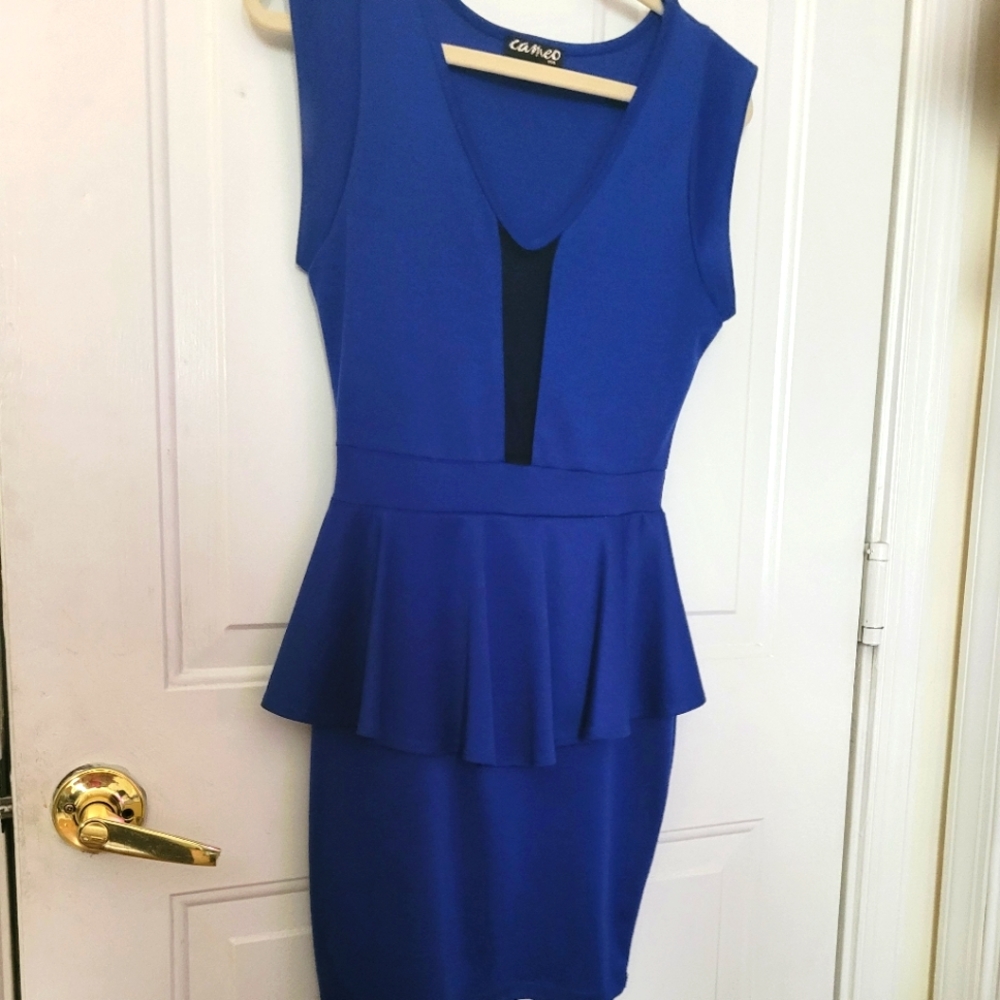 🔷️ Blue Cameo Dress